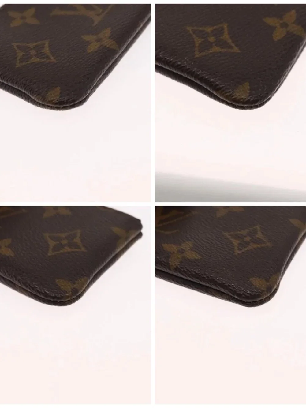 LOUIS VUITTON Monogram Pochette Cles Coin Purse M60033 LV Auth 168399